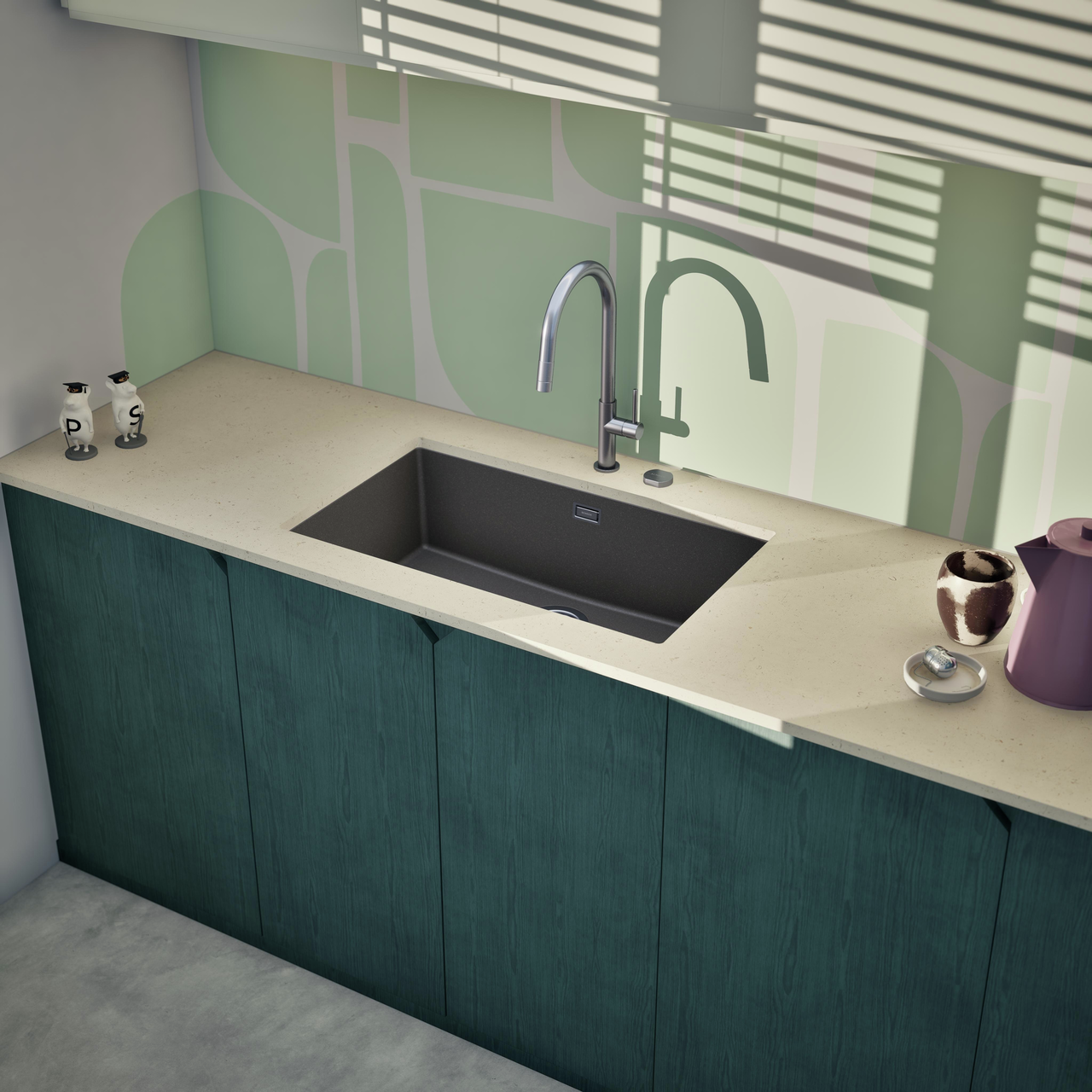 Dřez FORMHAUS D-100LS NERO